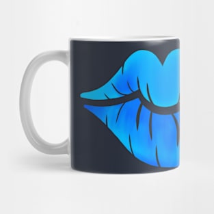 Blue Lips Mug